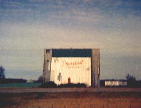 Back Of The Stardust Drive-in movie screen.