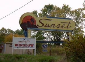 I drove through Winslow, IN and saw the drive-in pictured here. I do not see a listing on your site. I have two photos.