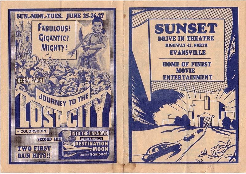 A Sunset handbill. The management only rarely used these.