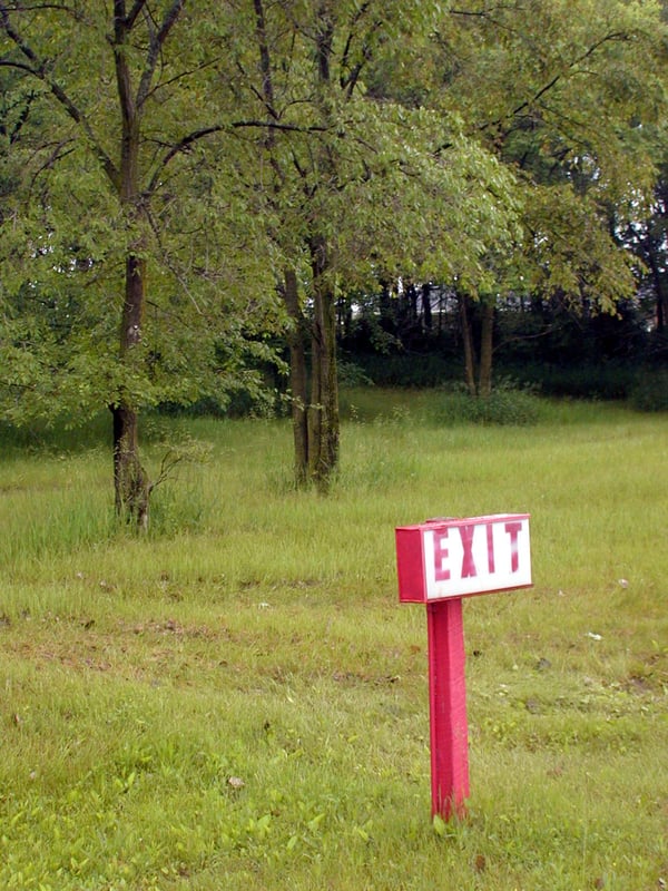exit; taken May 31, 2000