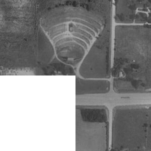 Satellite shot of the lot