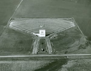 Aerial photo of the 81 Drive-In in Salina, KS.  Taken early to mid-1950's.
