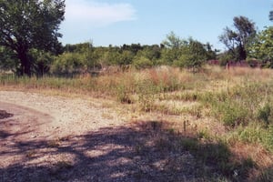 This dirt road probably once was the entrance road