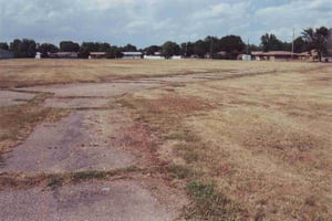 Entrance road next to where the screen used to be