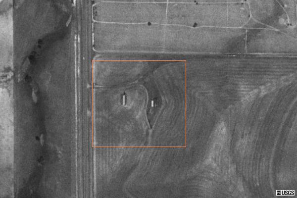 TerraServer image. Seems some buildings and possibly the screen may have been standing in the early 1990's. The rest of the property looked plowed.