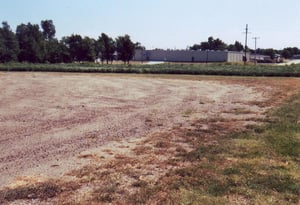 The parking lot for the Church is part of the lot now