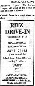 Renamed The Ritz Drive-In
