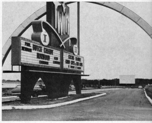 The marquee and entryway at the South Twin.