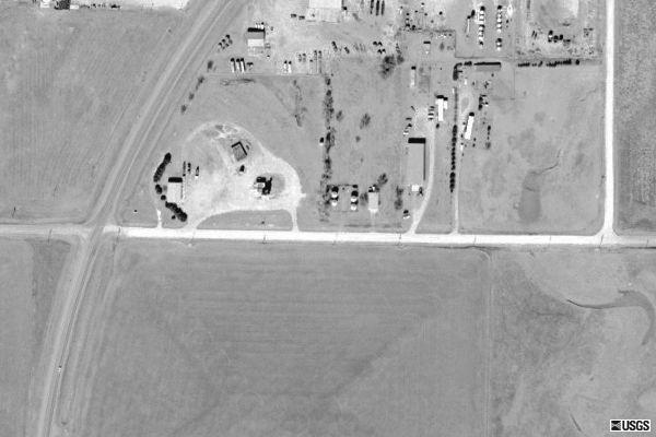 Terraserver aerial view of former drive in property.
