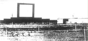 This 1988 photo shows screen at time of demolition. I hope you can read this copy of a copy. It doesn't say much that is not already posted.