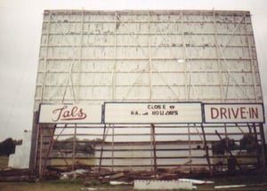 A second shot of Tal's Drive In being torn down.