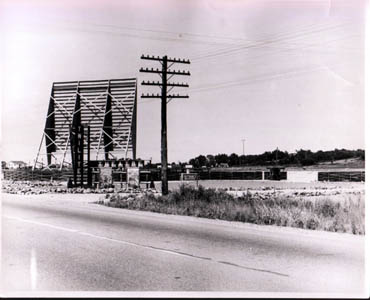 early shot of concession stand + play area (this + the last pic from twilightdrivein.freeservers.com)