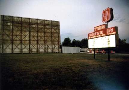 screen tower and marquee; taken September, 1999