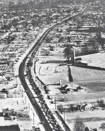 Dixie drive-in in Louisville, KY, across from Lower Hunters Trace. Later torn down for a K-Mart, now the site of a Kroger Marketplace.