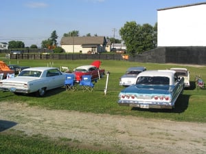 Vintage Chevys at the Judy Drive In Cruise night