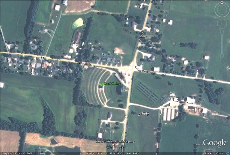 aerial view of site