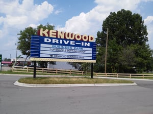 After closing in 2009, the Kenwood was demolished, and a Snapple bottling plant was built on the site. At first, the drive-ins marquees disappeared with the rest of the theater. It later appeared beautifully restored as the entrance sign to the new plant