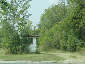 Ticket booth remains
