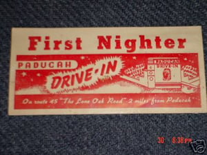 Vintage admission pass.