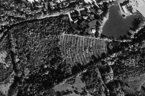 TerraServer image. I think this may be the remains of the Pike 27. Just a field with ramps.