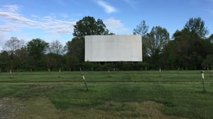 Drive-In, Abandoned, Closed, Beaver Dam Kentucky, Drive-In Screen