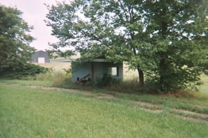 Poor old rickety ticket booth