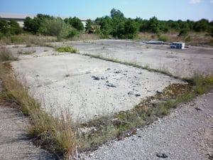 Another image of the foundation of the concession building