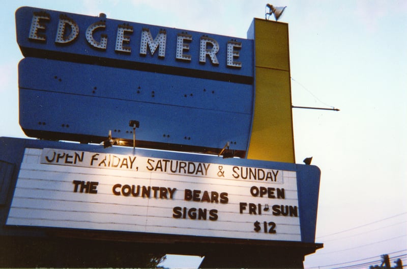 Movies Shown  On a Nice Evening
in summertime