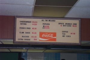 menu board