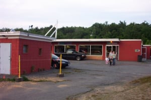 snack bar with projection booth in front