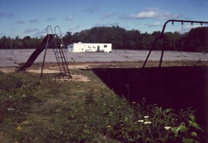 Remains of playground