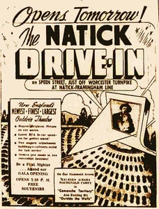 Natick Drive-in Ad