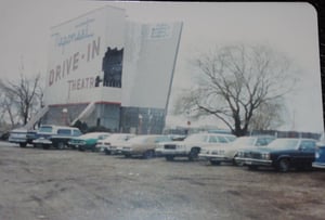 Neponset Drive-In taken at Sunday flea market ca. 1984