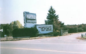 Parkway Drive In, taken across Boston Rd.