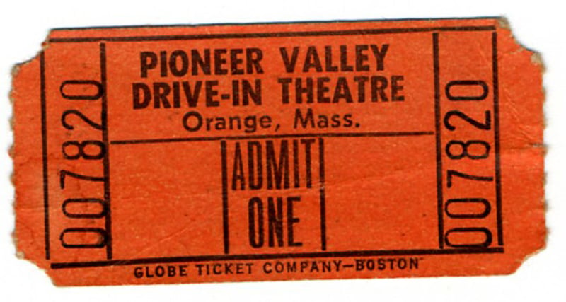 Old Pioneer Valley ticket stub.
