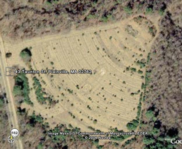 Plainville Drive-In courtesy of GoogleEarth.