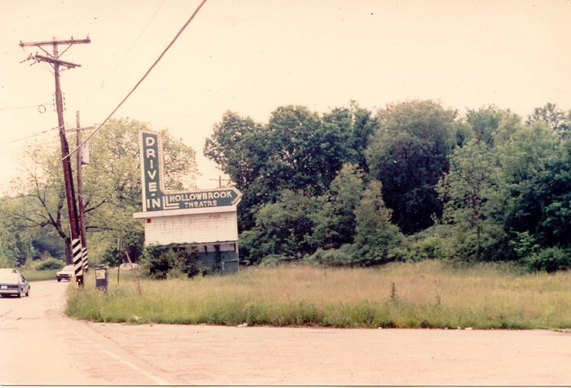 Hollow brook drive in sign , long closed in the early 80s we went as kids and saw may movies there in the late 60s and 70s and across the street was carvel drive in , it was great .as teens we would ride dirt bikes around the drive in after it closed up i