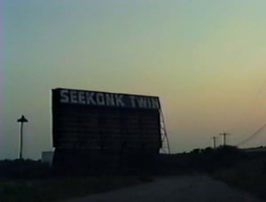 These images were taken from a VHS camara I just happened to have with me on a hot summer nite in July 1990,this was the last season this Drive in was open.It was our favorite.
As you can see the screens were falling apart.It was heart breaking.