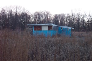 near view of snack bar and projection booth