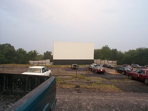 view of the screen