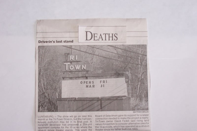 Tri-Town drive-In DEATH Sorry To SEE IT GO