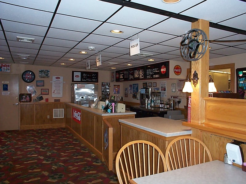 second view of snack bar outside of theatre