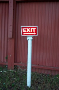 exit light on perimeter