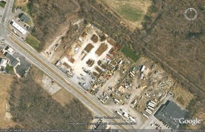 Aerial view of the drive-in site