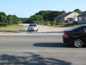 entrance of West Yarmouth drive in cinema. Seen from Route 28