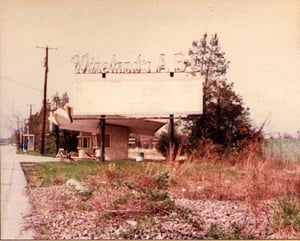 Marquee/box office.  Sorry for the washed-out look.  Those cheesey 80s disc cameras.

