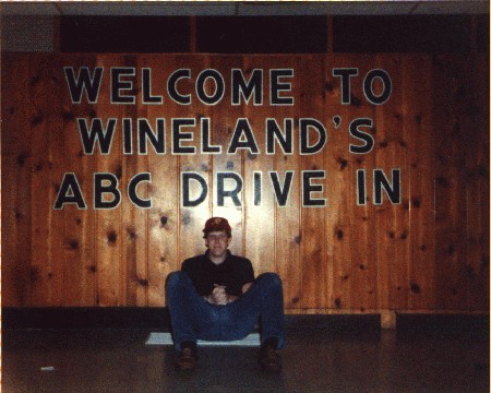 Yours truly, at age 19.  Snack bar interior.  Photo by David Thornhill.

