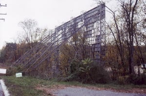 Screen standing along Locker Road