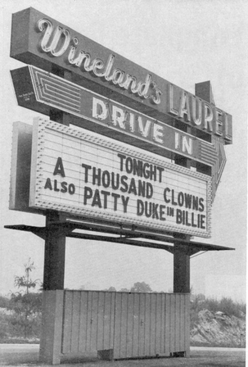 The Laurel's marquee.