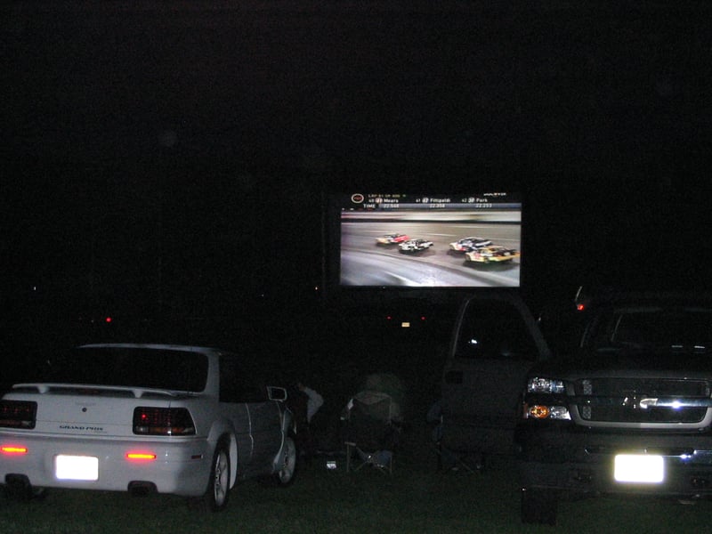 the race on the big screen